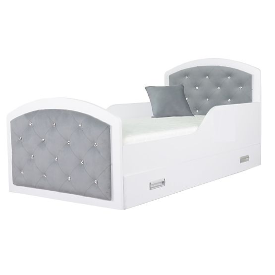 Children bed QUEEN gray 160x80 cm