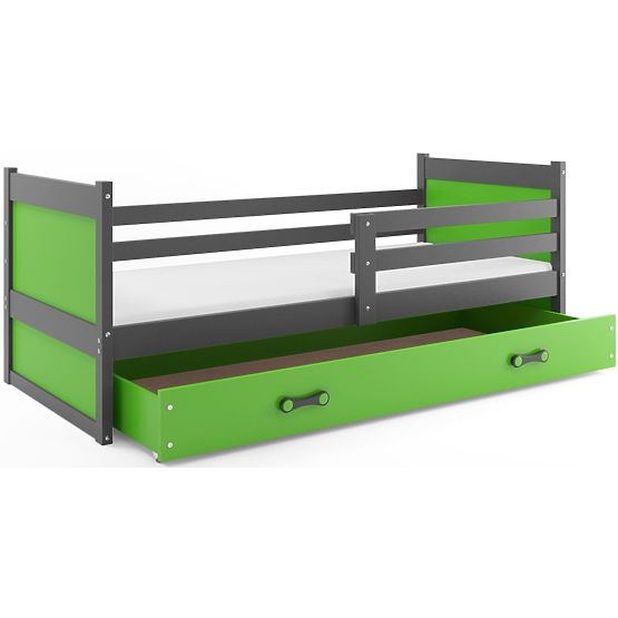 Children bed Rocky - gray-green