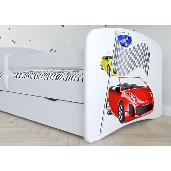 Children bed with barrier - Ferrari