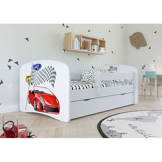 Children bed with barrier - Ferrari
