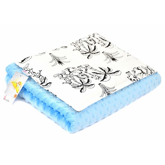 Children blanket a pillow M Safari - blue
