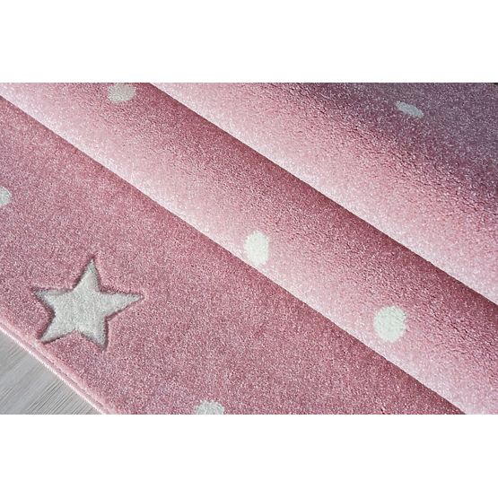 Children's rug HEAVEN pink/ white