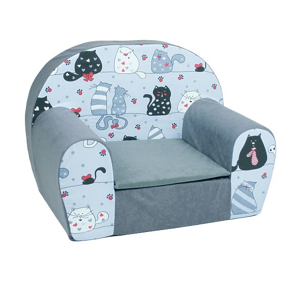 Children chair Cats - dark-gray