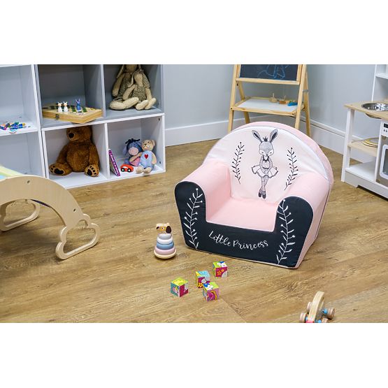 Children's chair Bunny Ballerina - white-pink