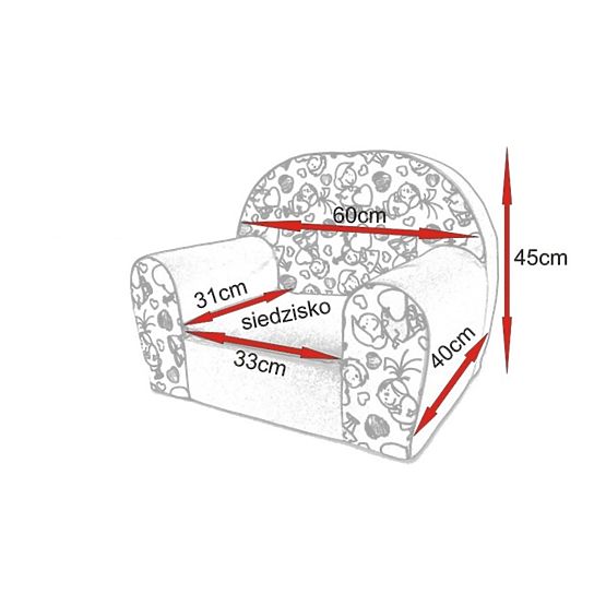 Children chair IT'S A BOY - dark-gray