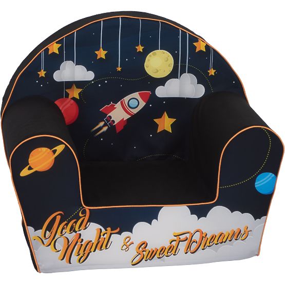 Children's chair Space with a rocket