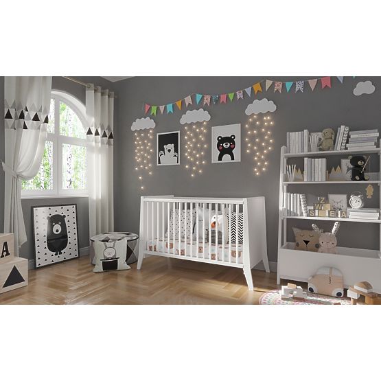 Cosmo Baby Crib 120x60 - White