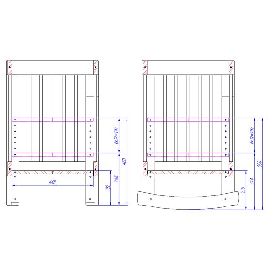 Children cot to bed parents Basic