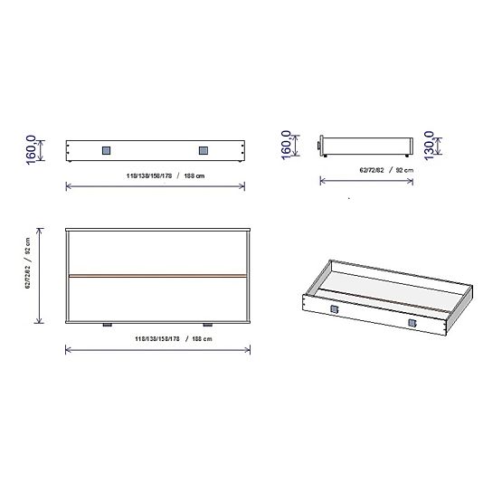 Zuza Children's Bed 140x70 cm with Daybed Side