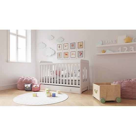 Zuza Children's Bed 140x70 cm with Daybed Side