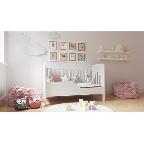 Zuza Children's Bed 140x70 cm with Daybed Side