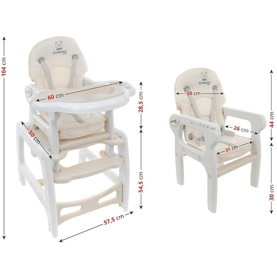 Children dining small chair Hugo - beige