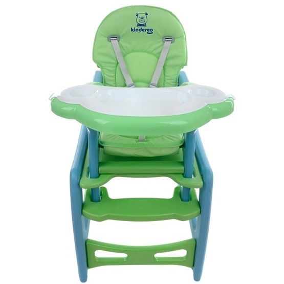 Children dining small chair Hugo - green-blue