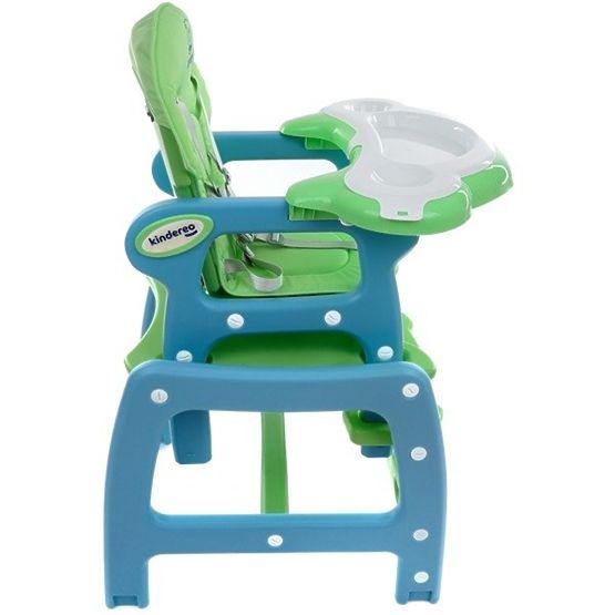 Children dining small chair Hugo - green-blue