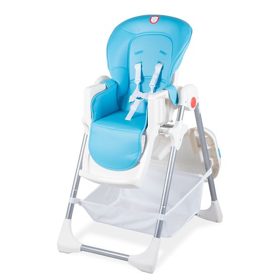 Children dining small chair LIONELO Linn Plus - blue