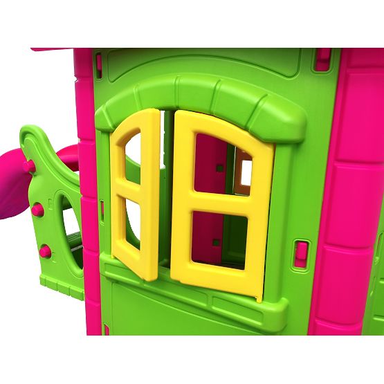 Children garden house with slide