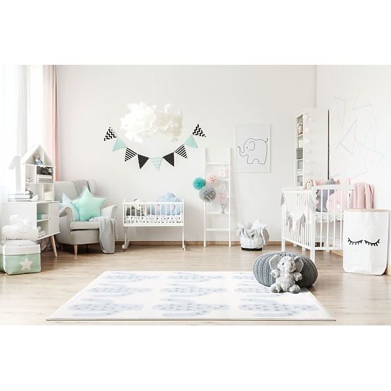 Children's Rug Cactus - cream-blue