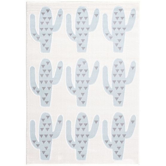 Children's Rug Cactus - cream-blue