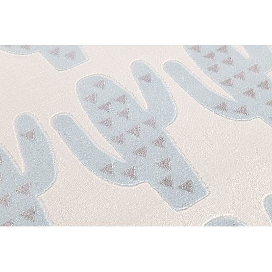 Children's Rug Cactus - cream-blue