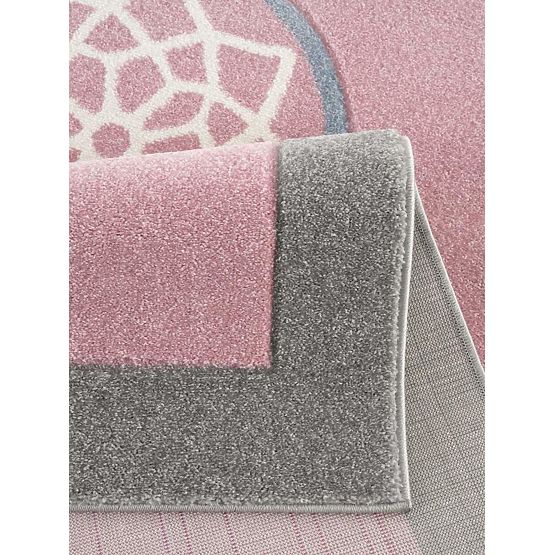 Children's Rug Catcher dreams - pink-gray