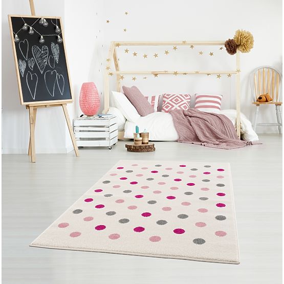 Children's Rug Confetti - creamy-pink