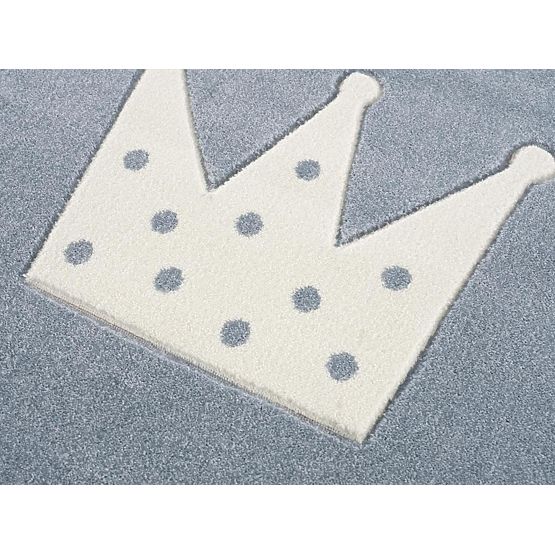 Children's Rug Crown - blue-white