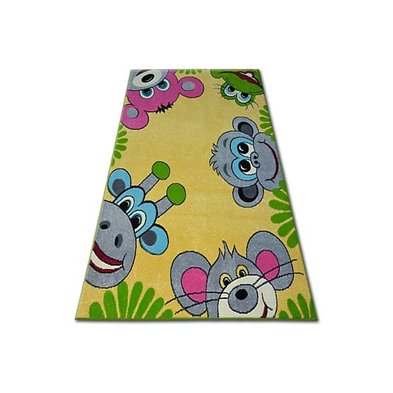 Children's Rug FUNKY TOP TIG yellow