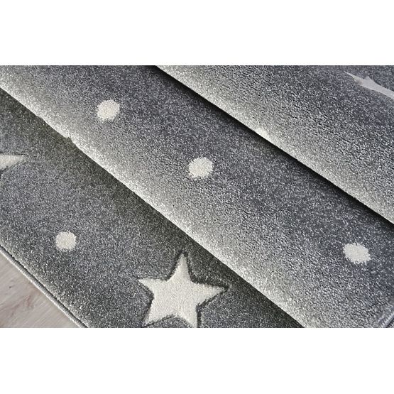 Children's rug HEAVEN silver-gray/ white
