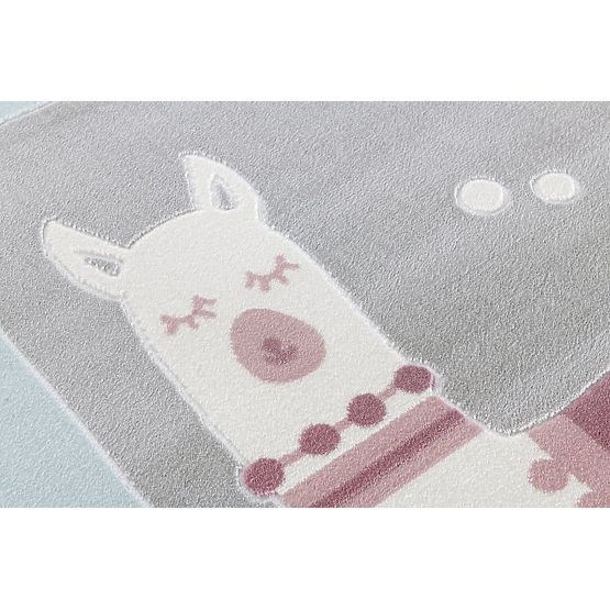 Children's Rug Lama - gray-blue