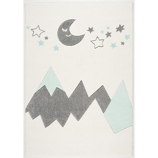 Children's Rug Mountains - mint