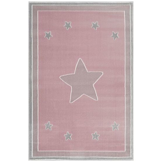 Children's Rug Princess Star- pink
