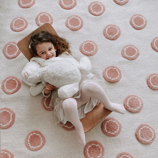 Children's Rug Ring - creamy-pink