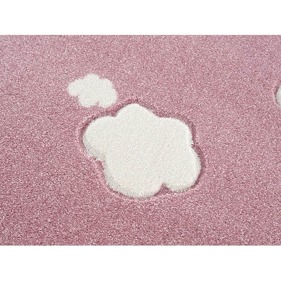 Children's Rug Sky Cloud - gray-pink