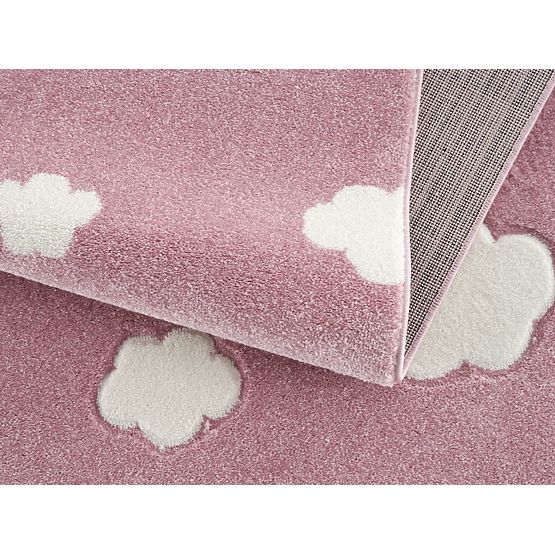 Children's Rug Sky Cloud - gray-pink