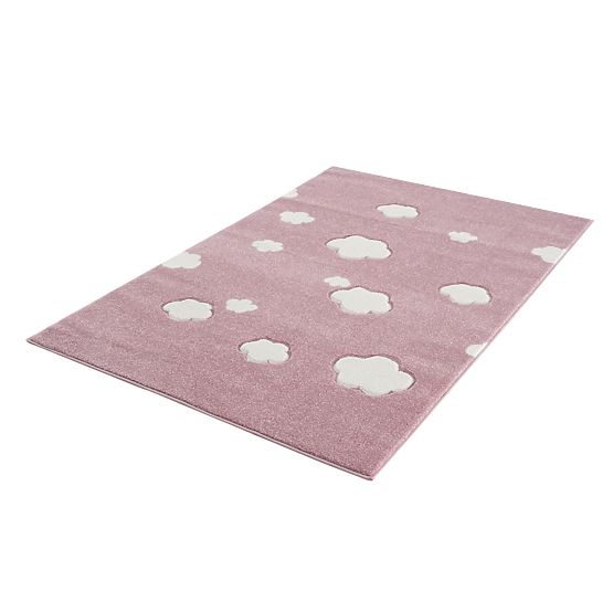 Children's Rug Sky Cloud - gray-pink