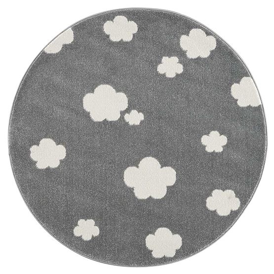 Children's Rug Sky Cloud - grey