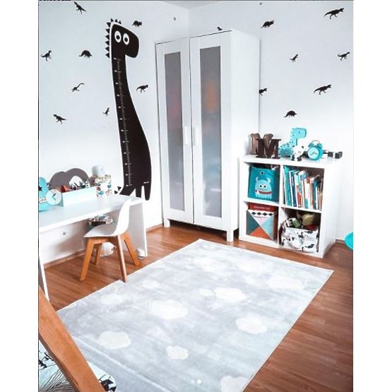 Children's Rug Sky Cloud - silver