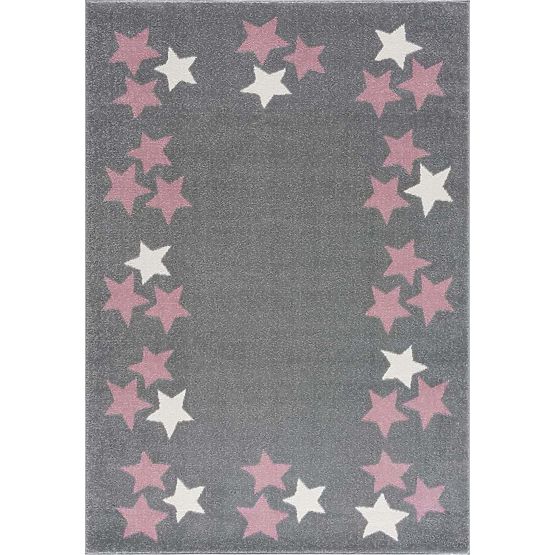 Children's Rug Spring Star - grey