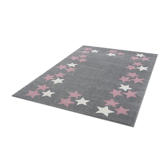 Children's Rug Spring Star - grey