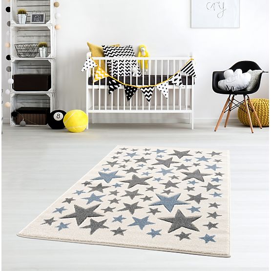 Children's Rug Stella - cream-blue