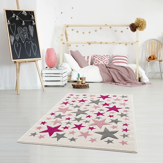 Children's Rug Stella - creamy-pink