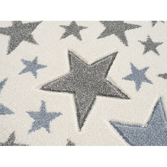 Children's Rug Stella Round - cream-blue