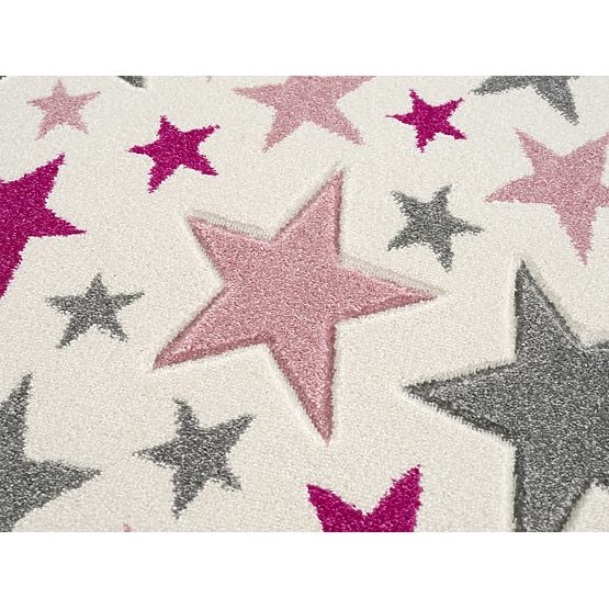 Children's Rug Stella Round - creamy-pink