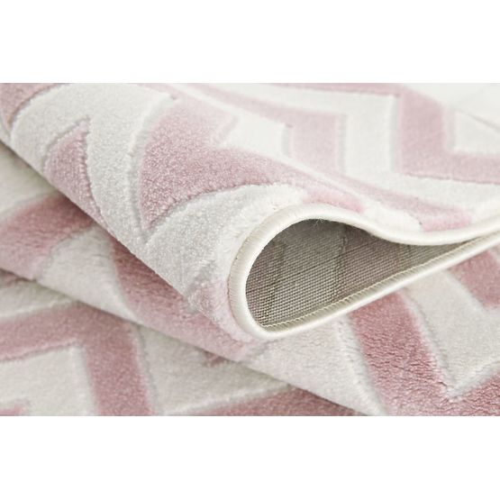 Children's Rug Zick - pink-cream