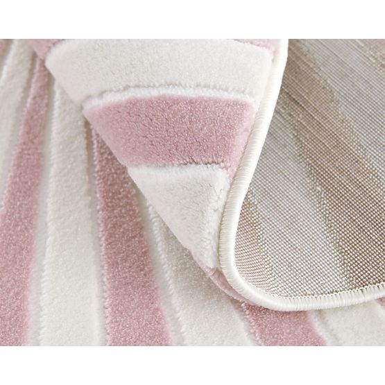 Children's Rug Zick - pink-cream