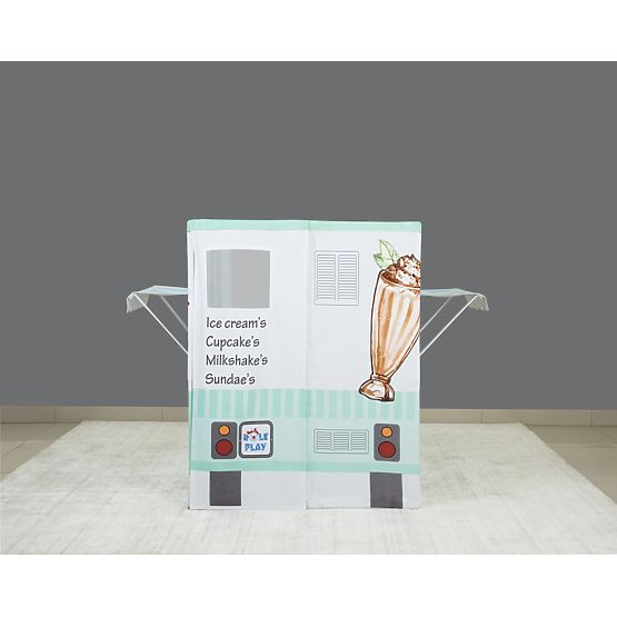 Children playing house Ice cream car