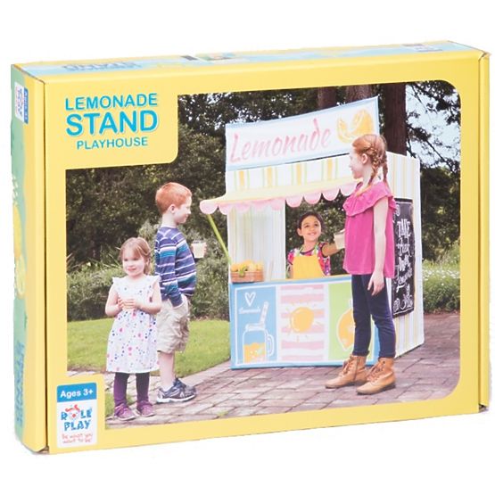 Children playing house Stand with lemonade