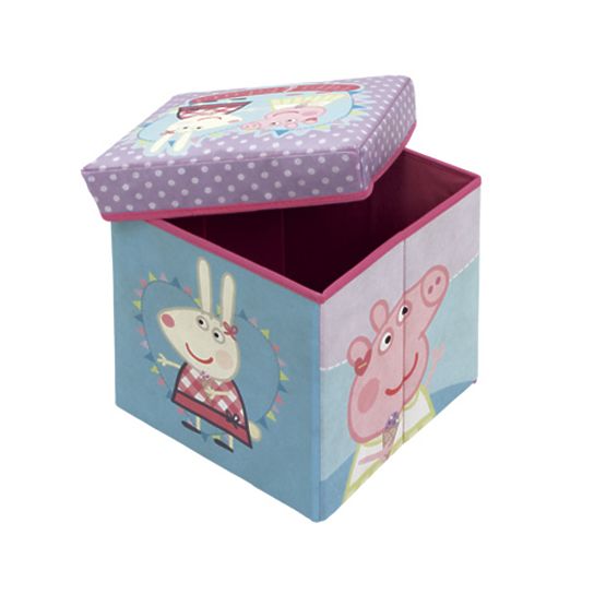 Children pouffe with storage space Piggy Peppa