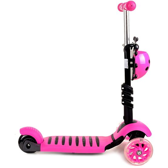 Children push bike a scooter Ladybird - pink