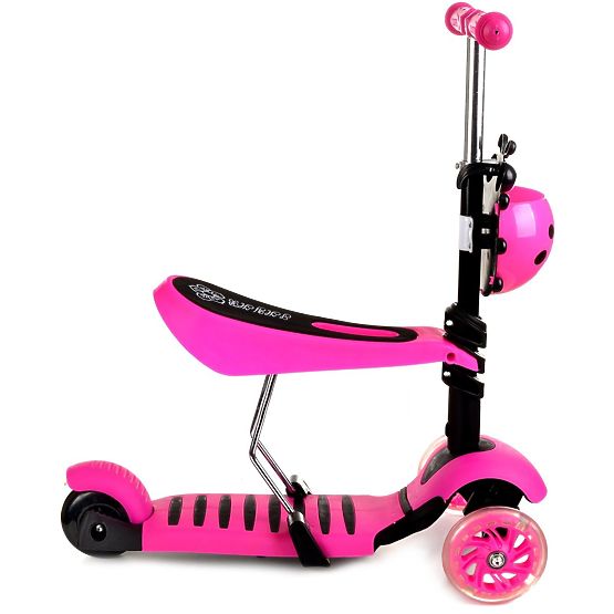 Children push bike a scooter Ladybird - pink